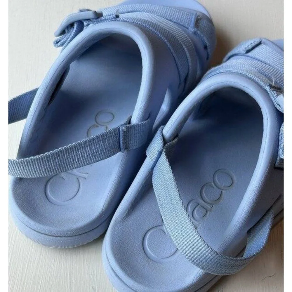 Chaco Kids Chillos Sport Sandal Water Shoe Blue Purple Size 2